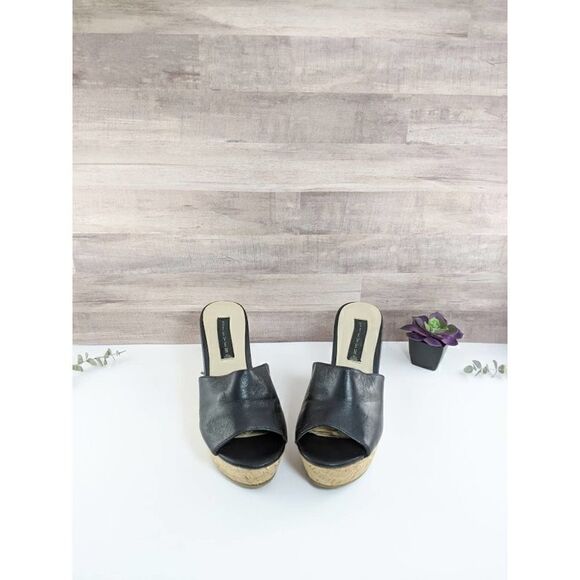 Steven Madden Farrah Black Wedge - Picture 1 of 12
